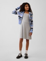 Gap Grey Pointelle Rib Long Sleeve Dress (4-13yrs) - Image 3 of 5