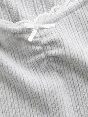 Gap Grey Pointelle Rib Long Sleeve Dress (4-13yrs) - Image 5 of 5