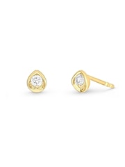 Beaverbrooks Gold 9ct Yellow Diamond Stud Earrings - Image 3 of 4