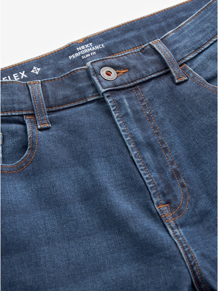 Blue Slim Fit Motionflex Jeans - Image 8 of 10