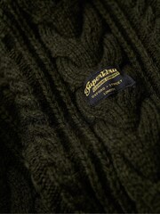 Superdry Green Vintage Jacob Henley Jumper - Image 6 of 6