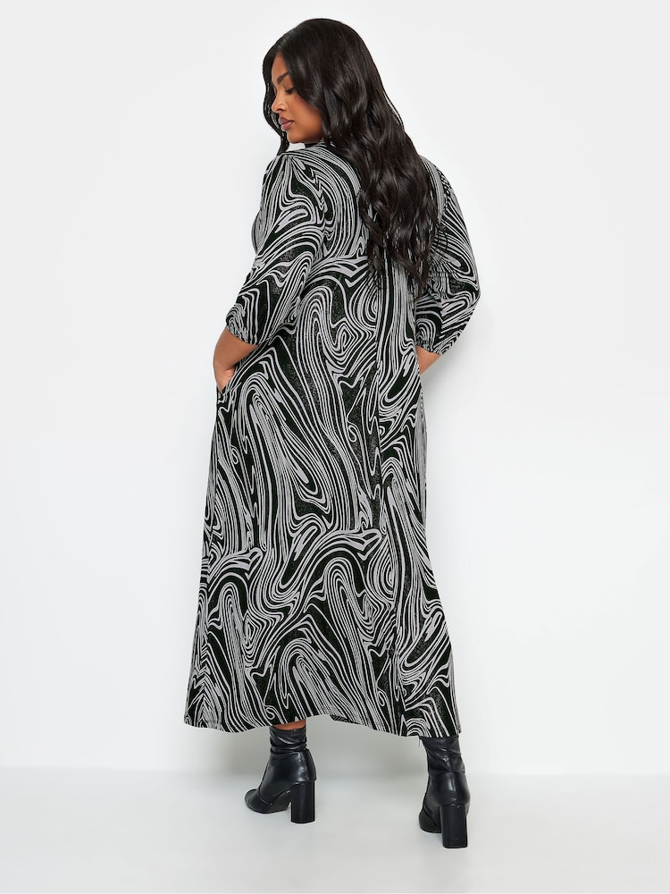 Yours Curve Black Maxi Dress - Image 2 of 4