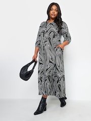 Yours Curve Black Maxi Dress - Image 3 of 4