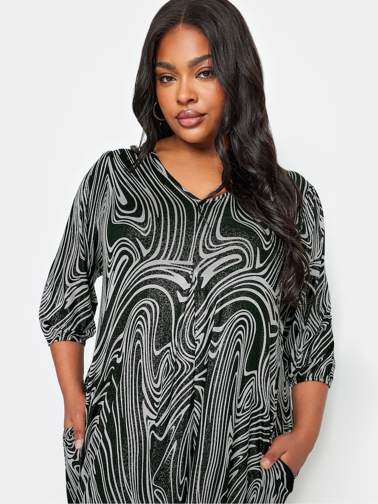 Yours Curve Black Maxi Dress - Image 4 of 4