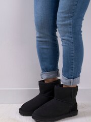 Just Sheepskin™ Black Ladies Mini Classic Boots - Image 1 of 5