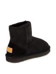 Just Sheepskin™ Black Ladies Mini Classic Boots - Image 4 of 5