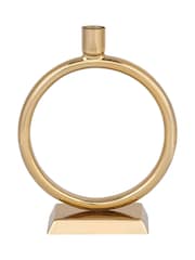 Libra Interiors Gold Luca Ring Candlestick - Image 2 of 5