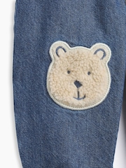 Gap Brannan Bear Patch Pull-On Jeans (0-24mths) - Image 3 de 3