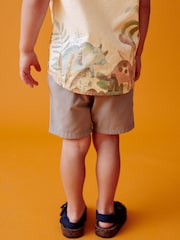 Neutral Short Sleeve Printed Shirt (3mths-7yrs) - Image 2 of 5