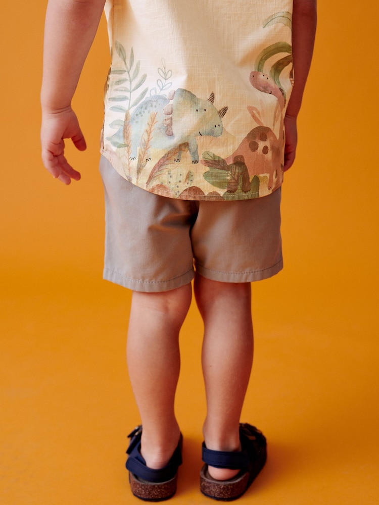 Neutral Short Sleeve Printed Shirt (3mths-7yrs) - Image 2 of 5