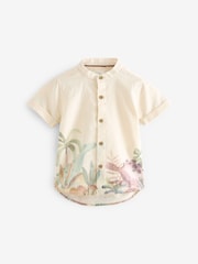 Neutral Short Sleeve Printed Shirt (3mths-7yrs) - Image 3 of 5