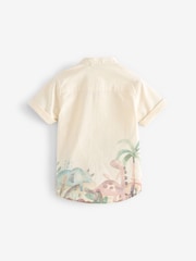 Neutral Short Sleeve Printed Shirt (3mths-7yrs) - Image 4 of 5