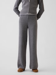 Grå - Gap CashSoft Wide-Leg Knitted Trousers (4-13yrs) - Bild 1 av 5