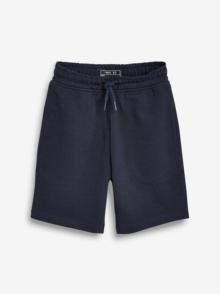 Navy Blue 1 Pack Basic Jersey Shorts (3-16yrs) - Image 2 of 3