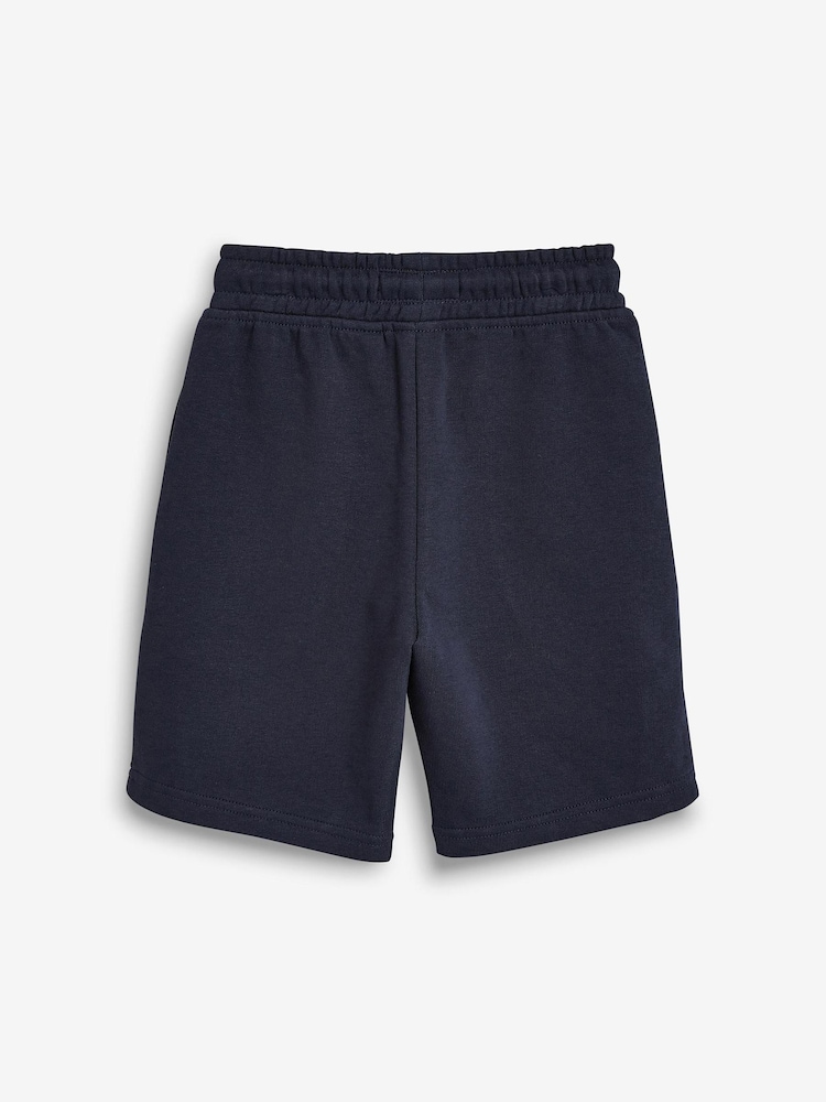 Navy Blue 1 Pack Basic Jersey Shorts (3-16yrs) - Image 3 of 3
