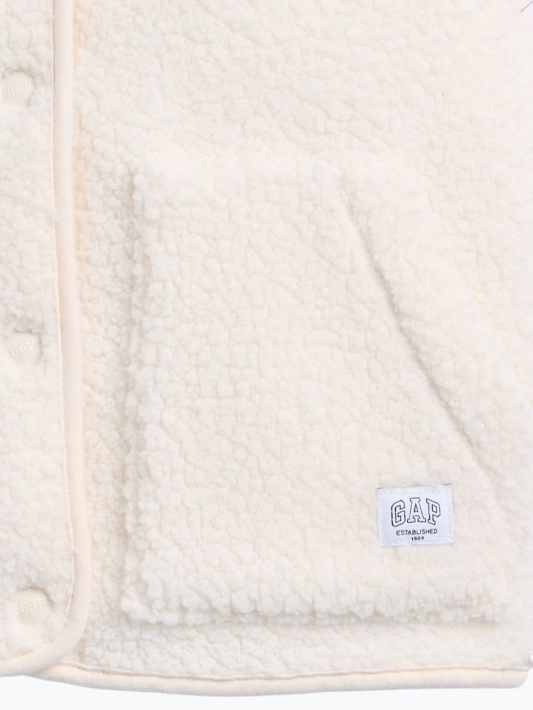 Krem - Gap Sherpa Gilet (4-13yrs) - Bilde 6 av 6