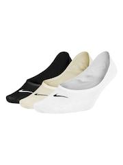 Nike Multi Everyday Lightweight Training Footie Socks 3 Pack - Image 1 of 1