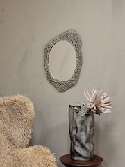 Libra Interiors Gold Miel Cast Aluminium Large Mirror - Image 1 of 7