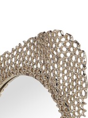 Libra Interiors Gold Miel Cast Aluminium Large Mirror - Image 5 of 7