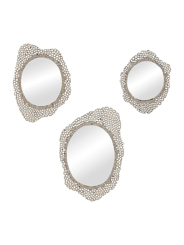Libra Interiors Gold Miel Cast Aluminium Large Mirror - Image 7 of 7 Libra Interiors Gold Miel Cast Aluminium Large Mirror - Image 7 of 7
