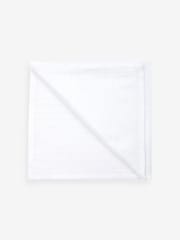 White 100% Cotton Muslin Baby Cloths 4 Pack - Image 2 of 3
