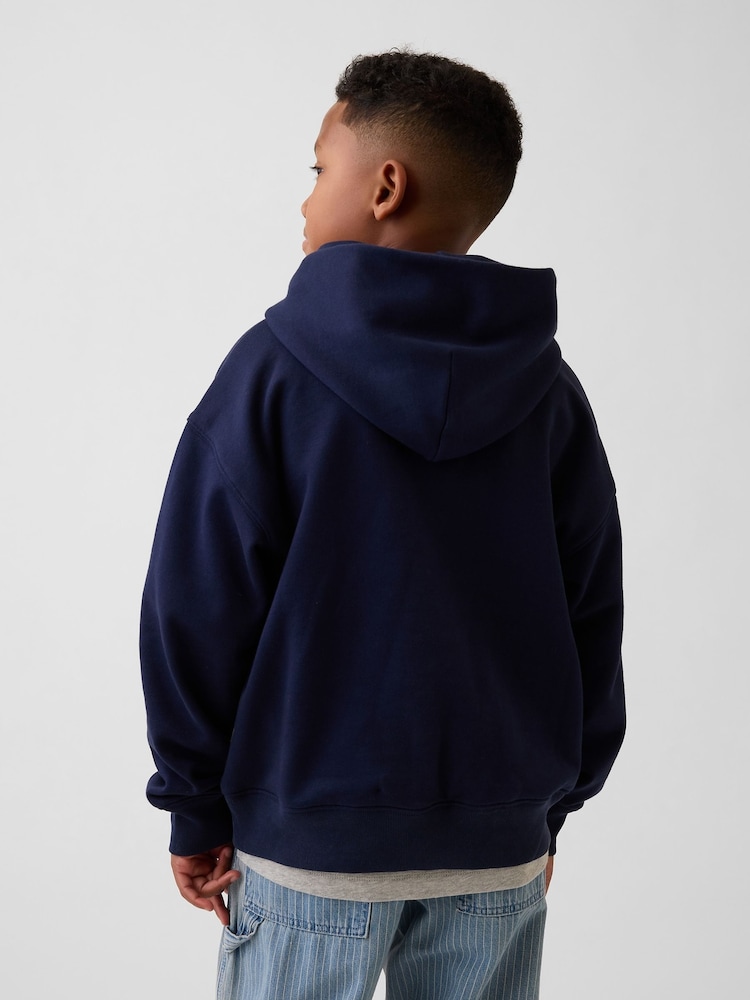 Marinen - Gap Heavyweight Relaxed Hoodie (4-13yrs) - Bilde 2 av 5