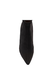 Ravel Dark Black Imi Suede Sock Ankle Boots - Image 4 of 4