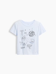 Gap Blue Graphic Short Sleeve T-Shirt (4-13yrs) - Image 3 of 4