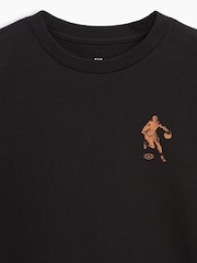 Gap Black Basketball Graphic Long Sleeve T-Shirt (4-13yrs) - Image 3 of 3