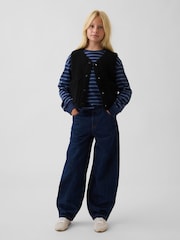 Svart - Gap Sherpa Gilet (4-13yrs) - Bilde 3 av 6