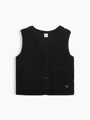 Svart - Gap Sherpa Gilet (4-13yrs) - Bilde 4 av 6