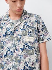 Barbour® Olive Green Hindle Printed Short Sleeve Shirt - Image 1 of 5