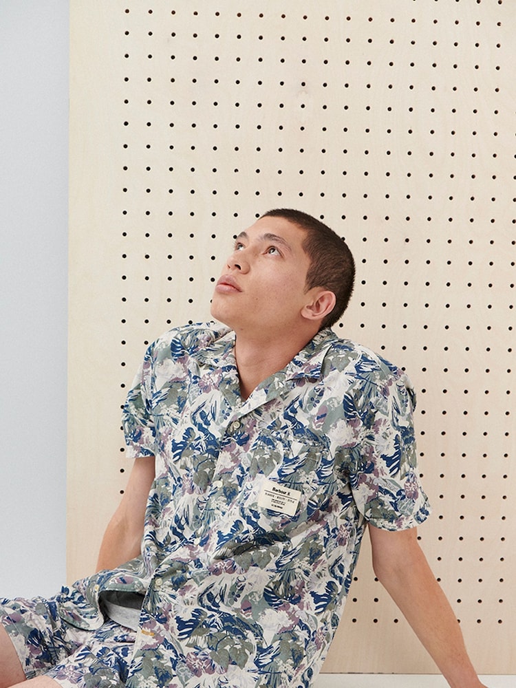 Barbour® Olive Green Hindle Printed Short Sleeve Shirt - Image 2 of 5 Barbour® Olive Green Hindle Printed Short Sleeve Shirt - Image 2 of 5