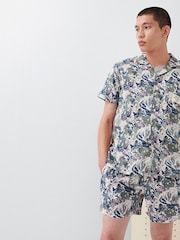 Barbour® Olive Green Hindle Printed Short Sleeve Shirt - Image 5 of 5