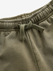 Khaki Green Relaxed Washed Jersey Shorts (3-16yrs) - Image 3 of 3