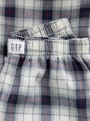 Gap Navy & White Check Flannel Pyjama Bottoms (6-13yrs) - Image 6 of 6