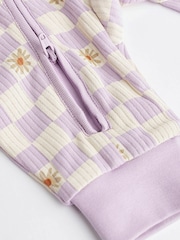 Sage Green Baby Footless Sleepsuits 3 Pack (0mths-3yrs) - Image 5 of 8
