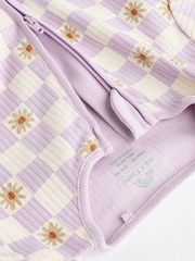 Sage Green Baby Footless Sleepsuits 3 Pack (0mths-3yrs) - Image 6 of 8
