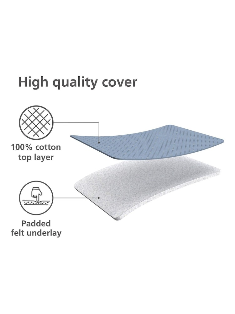 Joseph Joseph Grey Pocket 90cm Ironing Board Cover - Image 3 of 3 Joseph Joseph Grey Pocket 90cm Ironing Board Cover - Image 3 of 3