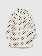 Gap White Polka Dot Heart-Pocket Sweatshirt Dress (6mths-5yrs) - Image 2 of 3