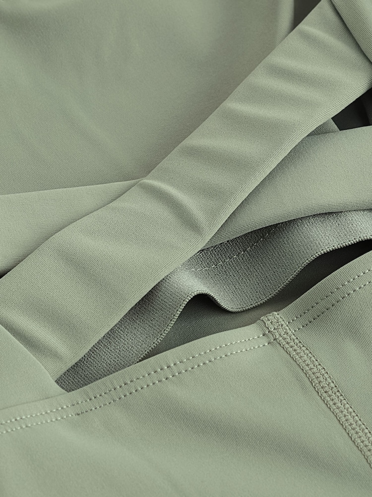 self. Khaki Green Strappy Short Length Unitard Bodies - Image 7 of 7 self. Khaki Green Strappy Short Length Unitard Bodies - Image 7 of 7