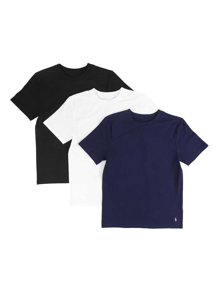 Polo Ralph Lauren Cotton Crew Neck Undershirt T-Shirts 3 Pack - صورة 1 من 3 Polo Ralph Lauren Cotton Crew Neck Undershirt T-Shirts 3 Pack - صورة 1 من 3