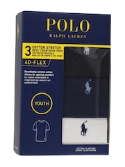 Polo Ralph Lauren Cotton Crew Neck Undershirt T-Shirts 3 Pack - صورة 3 من 3