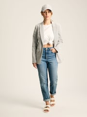 Joules Belmont Cream/Navy Seersucker Boating Blazer - Image 3 of 8