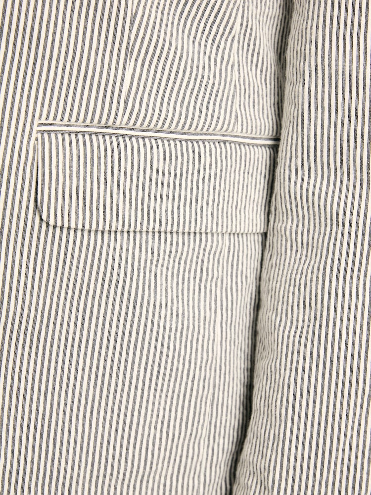 Joules Belmont Cream/Navy Seersucker Boating Blazer - Image 8 of 8