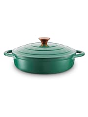 Fonderie Barbary and Oak 28cm/2.5L Plat à gratin peu profond en fonte - Image 1 sur 10