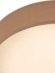 Searchlight White Laurel Brown LED Flush Ceiling Light - Image 3 of 3