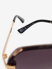 Tortoiseshell Brown Lens Detail Large Sunglasses - Image 5 of 6
