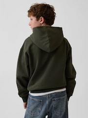 Grønn - Gap Heavyweight Relaxed Hoodie (4-13yrs) - Bilde 2 av 5