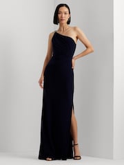 Lauren Ralph Lauren Belina Jersey One Shoulder Gown - Image 4 of 16